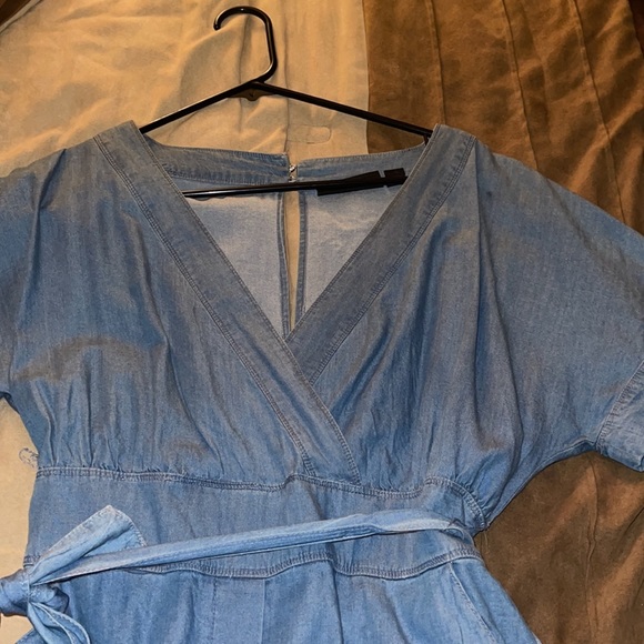 Jean colored romper New York and Company - Picture 2 of 4